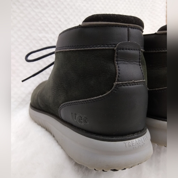 UGG Men's Black Leather Chukka Boots "Union" SZ 13 - Picture 7 of 11